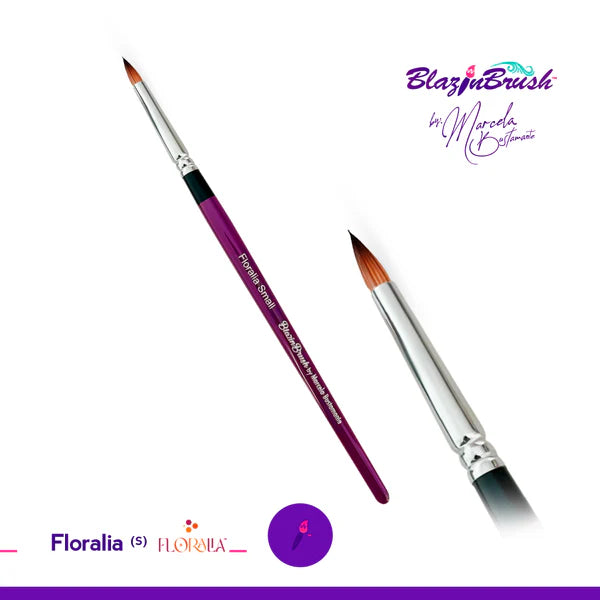 Blazin Brush by Marcela Bustamante - Floralia SMALL - Petal Round Brush