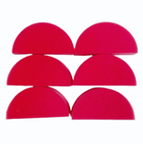 Vivid Body Art - High-Density Face & Body Painting Sponge (Half-Moon Shape) - 6pc