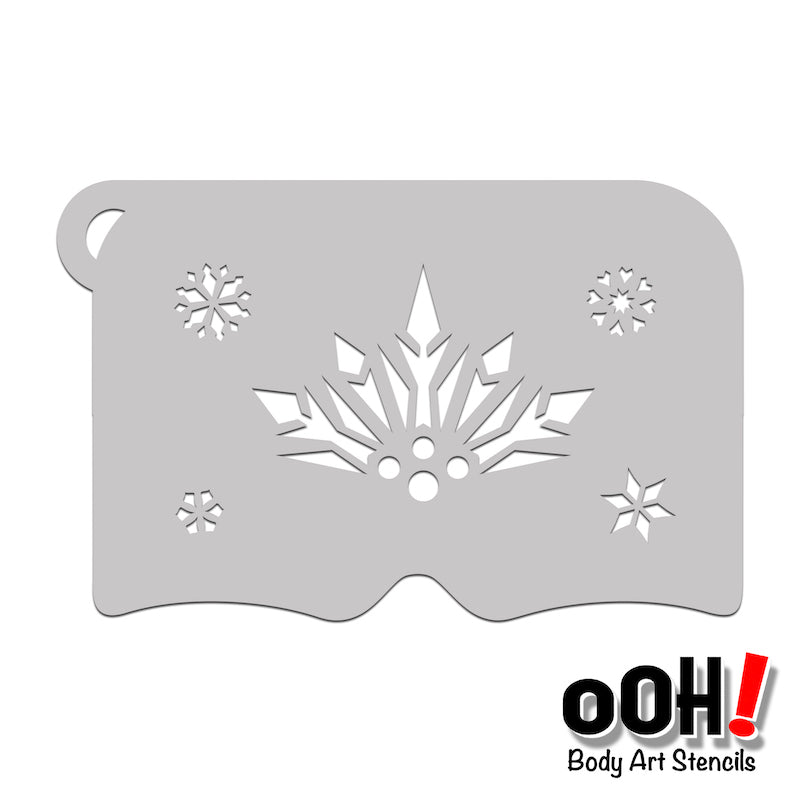 Snowflake Queen Mask Stencil K11 - Ooh! Body Art Stencils