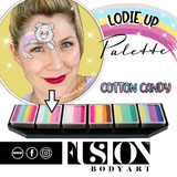 Fusion Body Art Palette - Lodie Up Cute Pastel Rainbow Palette