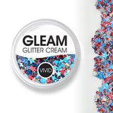 Red White & Boom - Gleam Chunky Glitter Cream