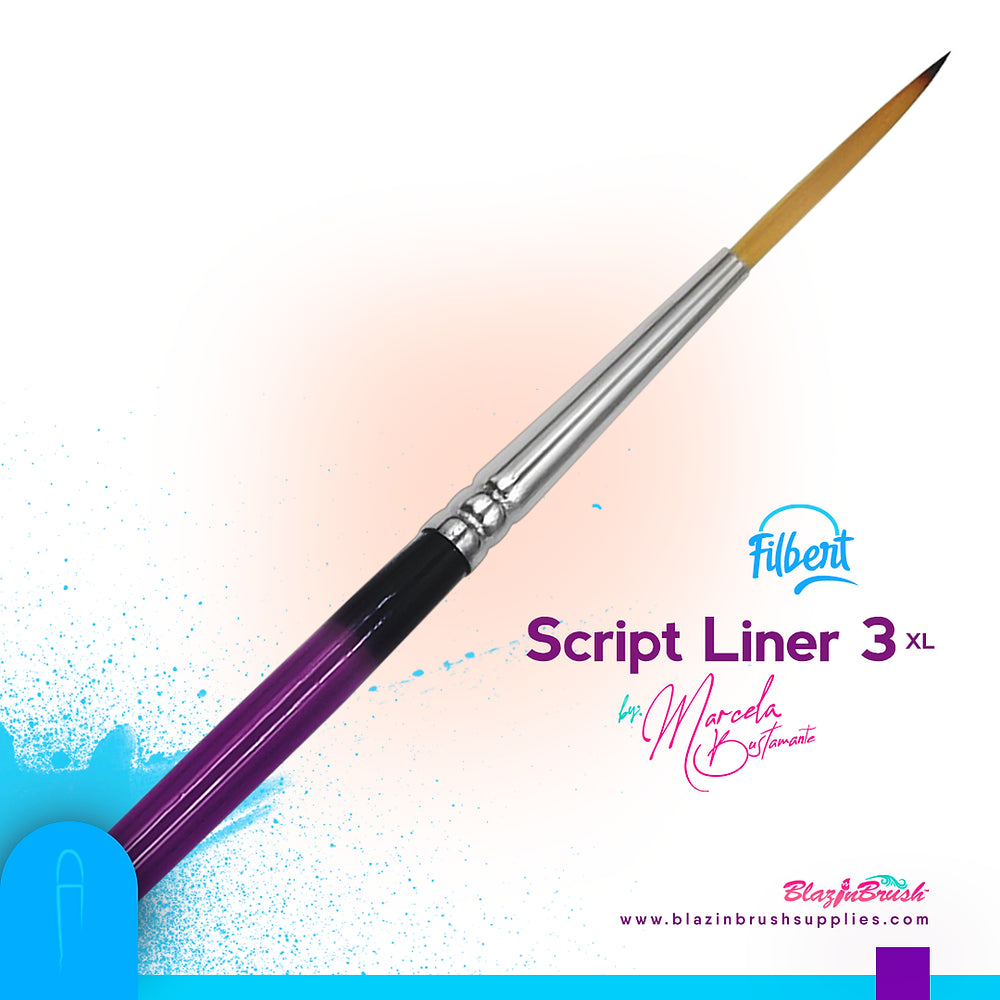 Blazin Brush Script Liner 3XL- Marcela Bustamante