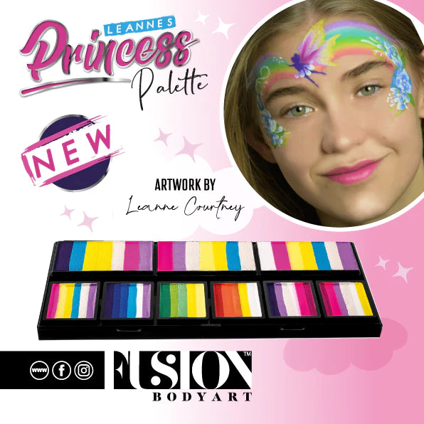 Leanne's Princess Palette - Fusion Body Art Petal Face Painting Palette