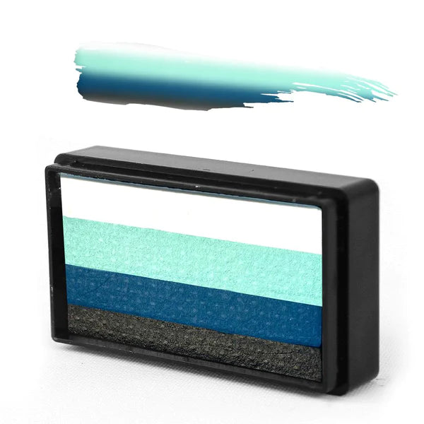 Teal Marina Arty Brush Cake - Susy Amaro's Ombre Collection