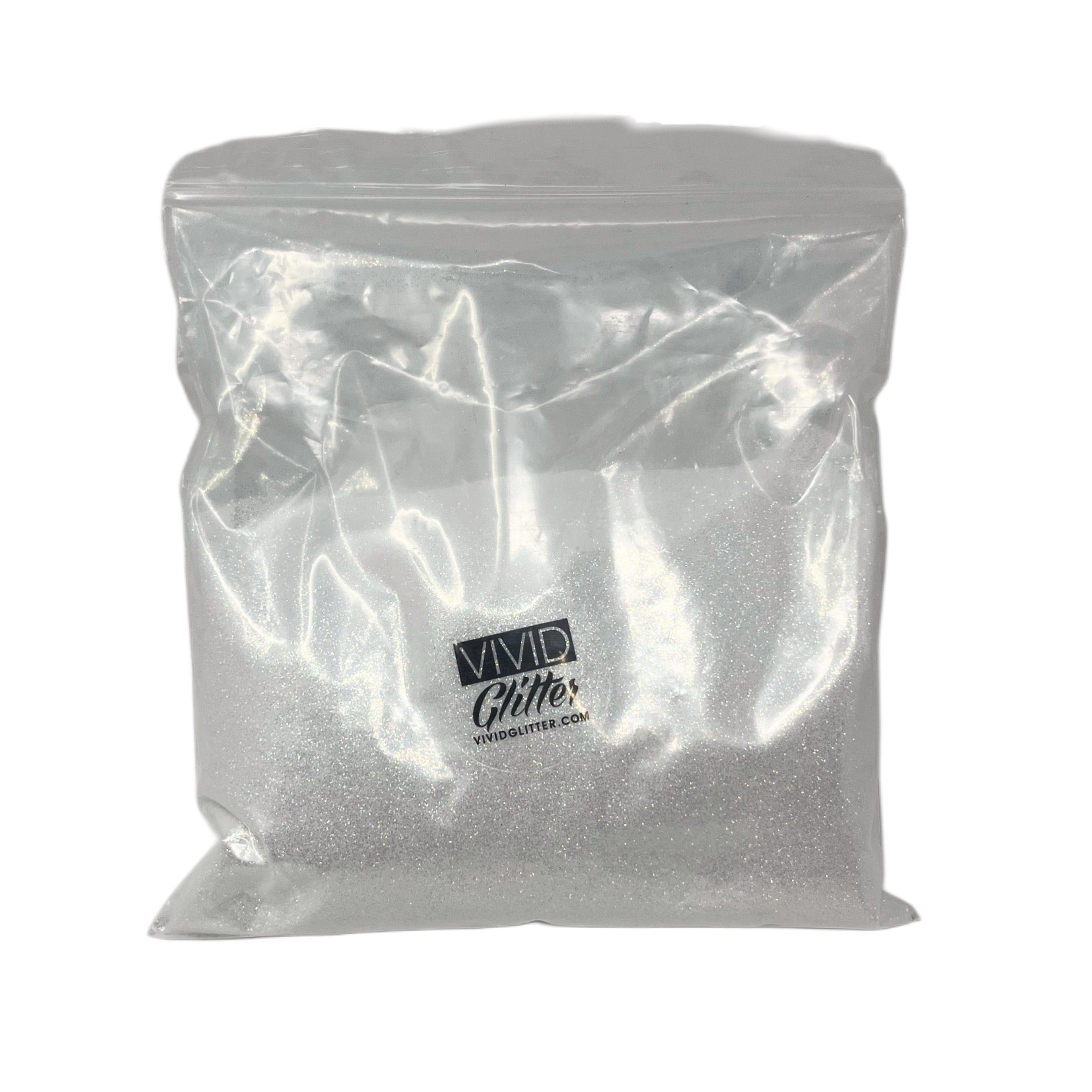 1 Pound Bag Glitter - White Holo