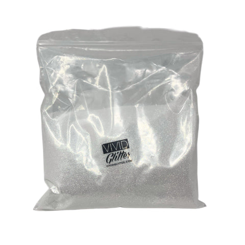 1 Pound Bag Glitter - White Holo