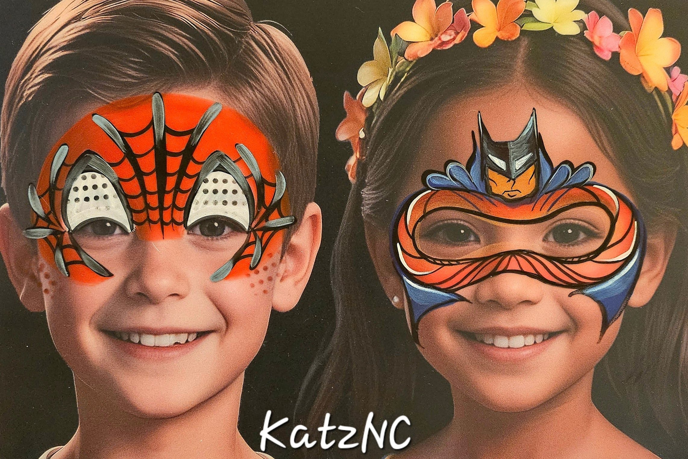 Fun Faces Face Painting Practice Board by KATZNC- BG1