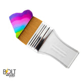 BOLT | Face Painting Brush by Jest Paint - Rainbow Face and Body Brush (2.5" Flat)