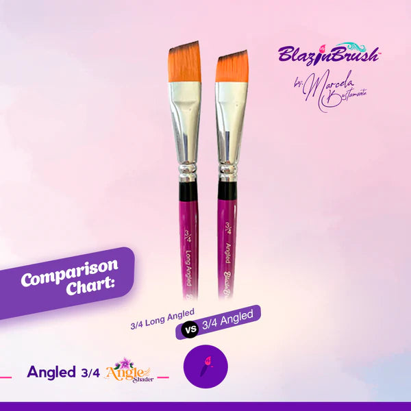 Blazin Brush by Marcela Bustamante - Angled Shader 3/4"