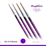 Blazin Brush 4PC Rounds Set - LE