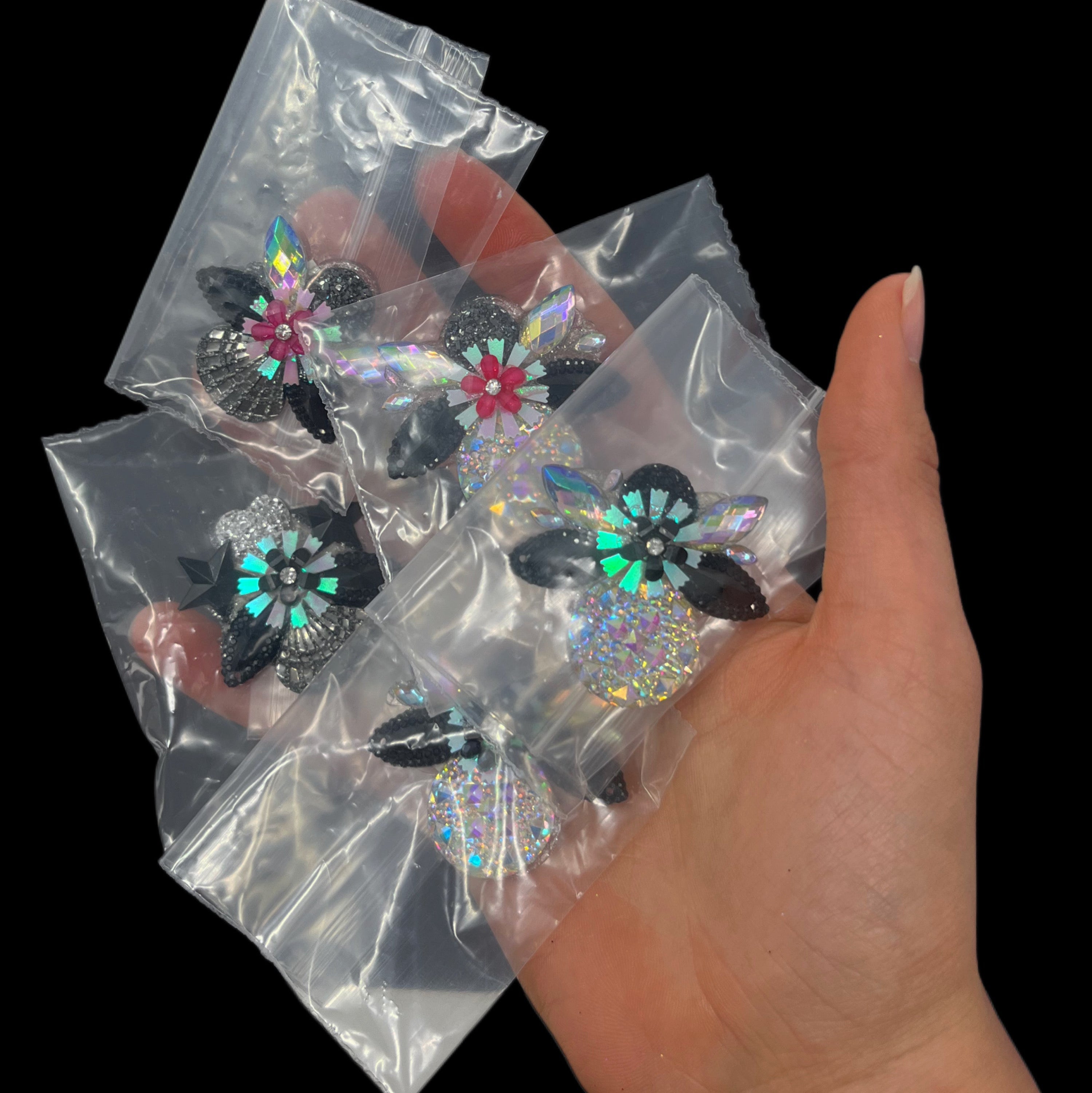 Dazzling Bling- Black and Silver 5-Pack