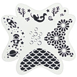 FRISBEE Face Painting Stencil - Mermaids and Space A2