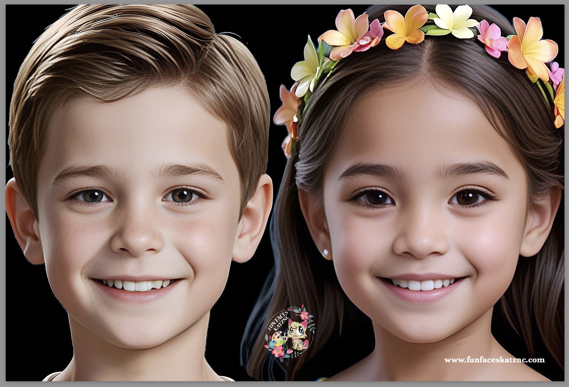Fun Faces Face Painting Practice Board by KATZNC- BG1