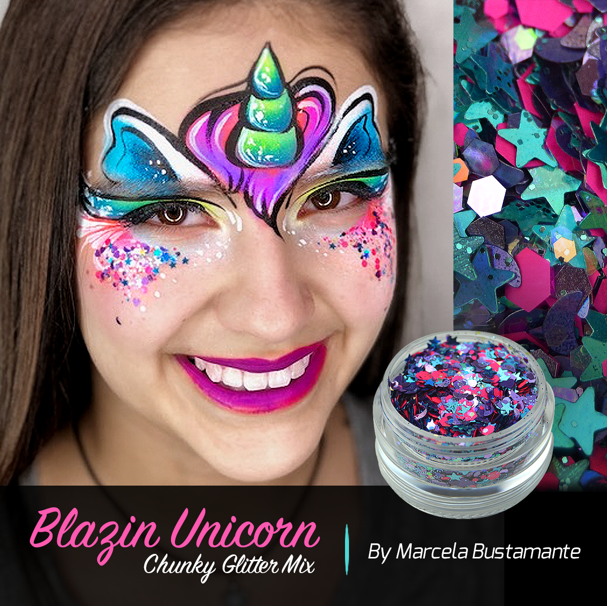 Blazin Unicorn - Gleam Chunky Glitter Cream