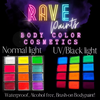 Body Color Cosmetics Face Paint Cake - RAVE Vermilion UV
