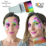 Bolt Rainbow Face and Body Brush Diamond Collection by Jest Paint