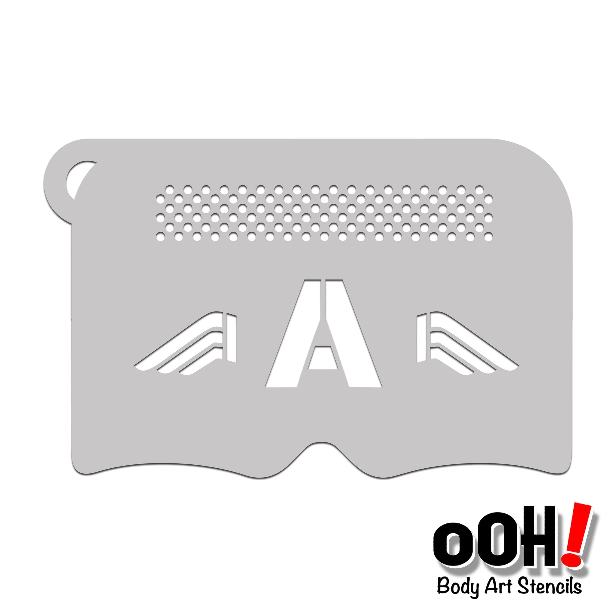 Captain Awesome Mask Stencil K04 - Ooh! Body Art Stencils