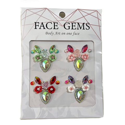 EZ Strokes Face Gem Clusters Fancy Princess Bling 4 pc. Bling