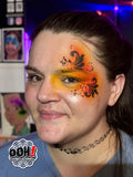 Filigree Brushstroke Airbrush & Face Paint Stencil F21 - Ooh! Body Art Stencils