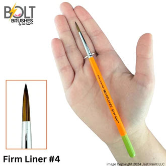 BOLT Face Painting Brushes by Jest Paint - FIRM Liner #4