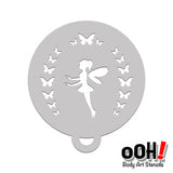 Flying Fairy Flip Stencil C12 - Ooh! Body Art Stencils