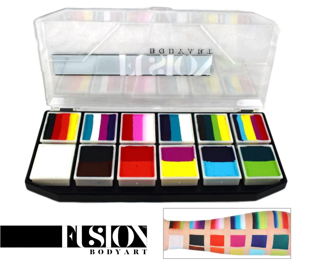 Fusion Body Art | Spectrum Face Painting Palette | Carnival Kit
