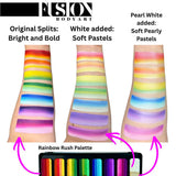 Fusion Body Art | Face Painting Palette | Thin Strokes - RAINBOW RUSH