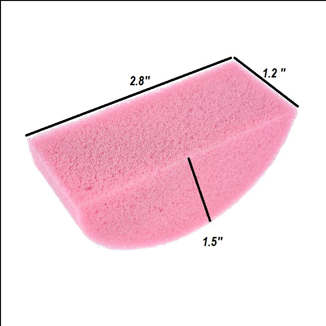 Fusion Body Art | Half Round Sponges (pack of 2) - PINK