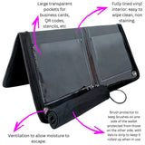 Jest Paint | Ultimate Face Painting Brush Wallet Updated - All Black Version