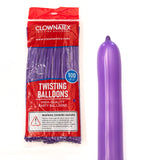 Clownatex 260 Twisting Balloons - Lilac (100/bag)