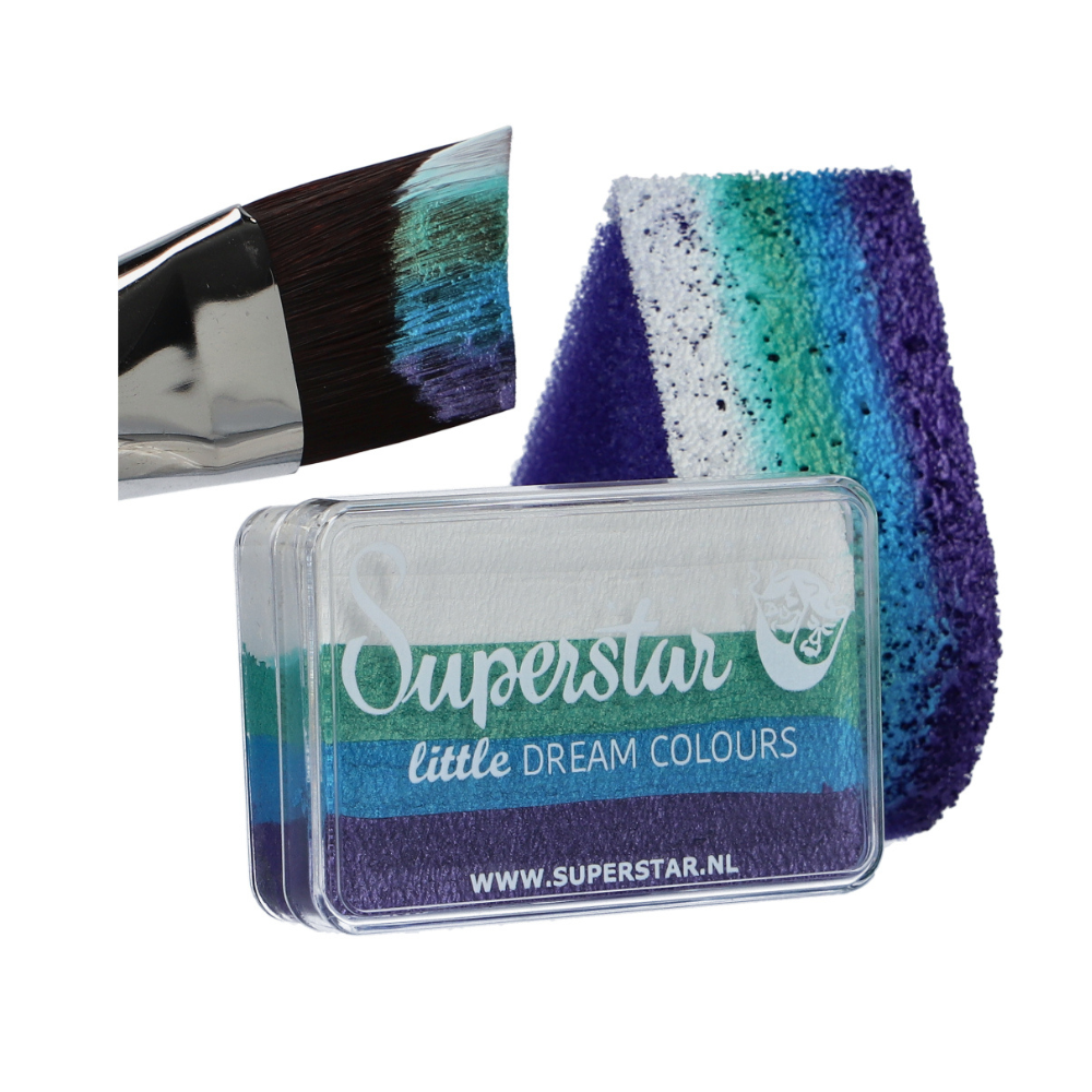 Superstar Face Paint | Little Dream Colours Rainbow Cake - Little MERMAID - 30gr