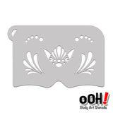 Mermaid Crown Mask Stencil K21 - Ooh! Body Art Stencils