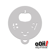 Pumpkin Flip Stencil C17 - Ooh! Body Art Stencils