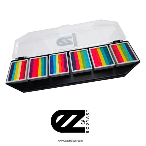 EZ STROKES by Susy Amaro | UV GLOW RAINBOW LOVE Palette (SFX Non - Cosmetic)