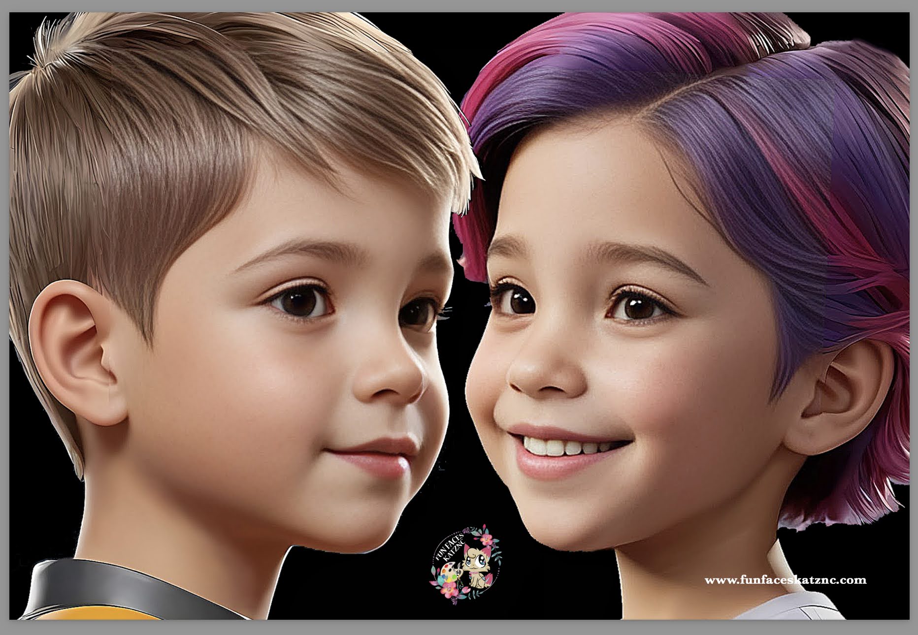 Fun Faces Face Painting Practice Board by KATZNC- SVBG1-R