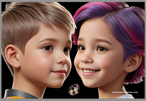 Fun Faces Face Painting Practice Board by KATZNC- SVBG1-R