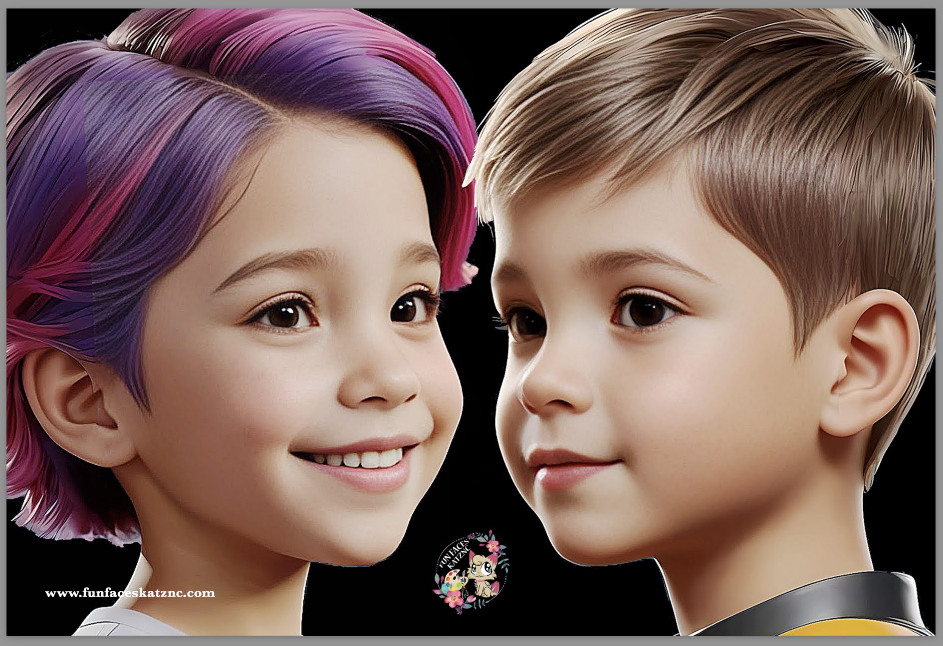 Fun Faces Face Painting Practice Board by KATZNC- SVGB1