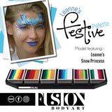 Fusion Body Art | Face Painting Palette | Leanne's Festival (Festive) Palette
