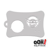 Space Baby Face Painting Stencil T23 - Ooh! Body Art Stencils