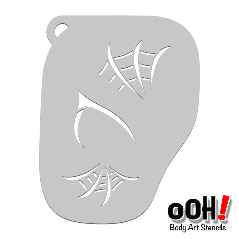 Spider Guy Face Stencil F10 - Ooh! Body Art Stencils