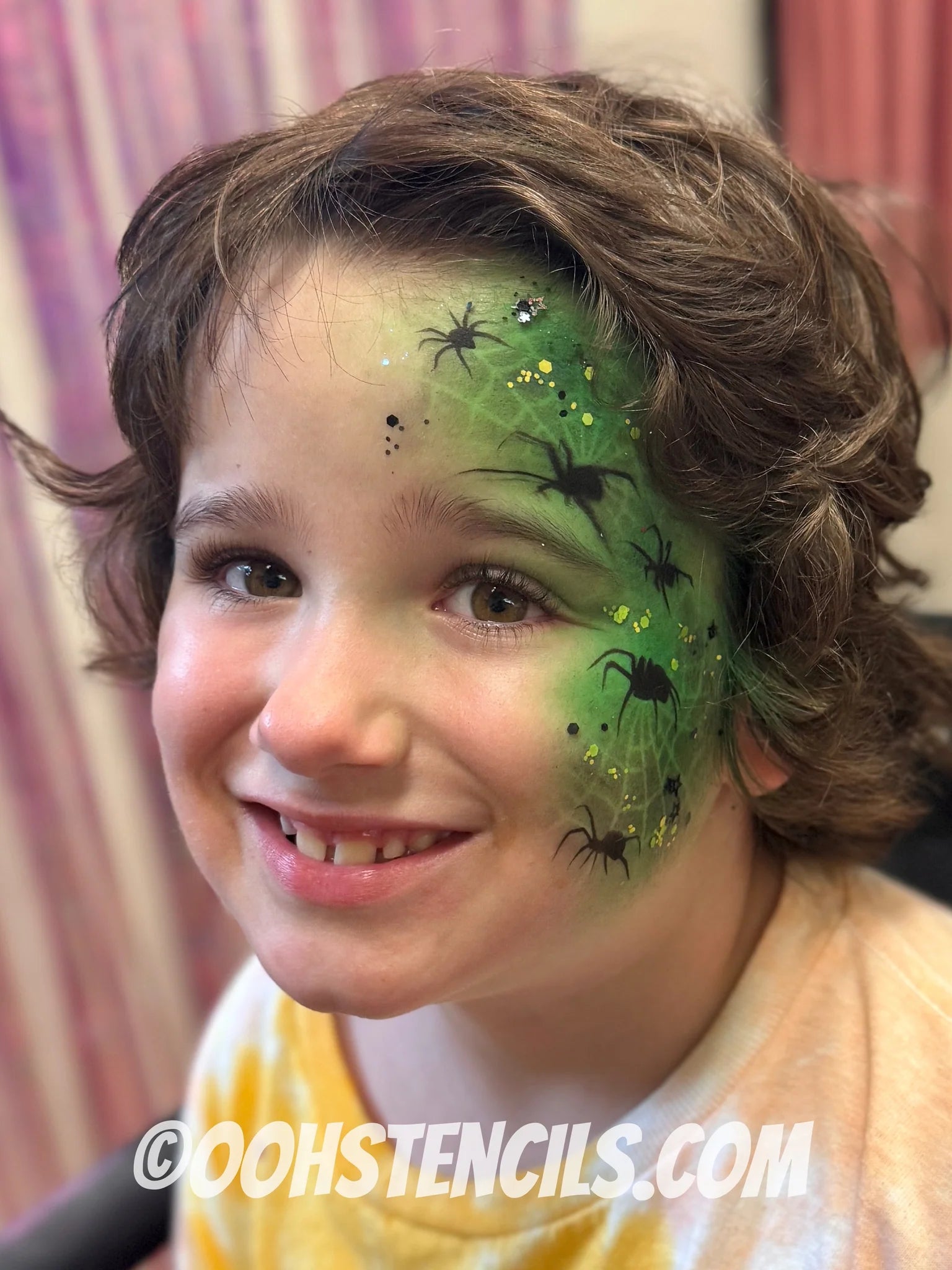 Spider Wrap Stencil W31 - Ooh! Body Art Stencils