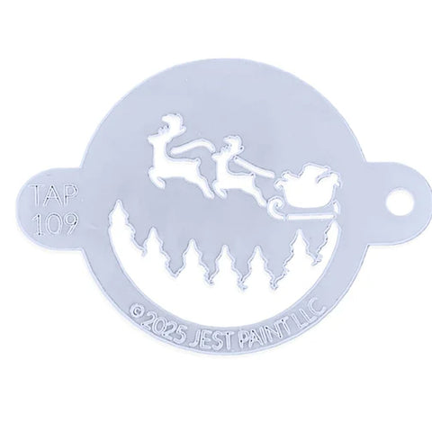 TAP 109 Face Painting Stencil - Santa's Flight Centerpiece