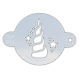 TAP 103 Face Painting Stencil - Unicorn Horn with Stars
