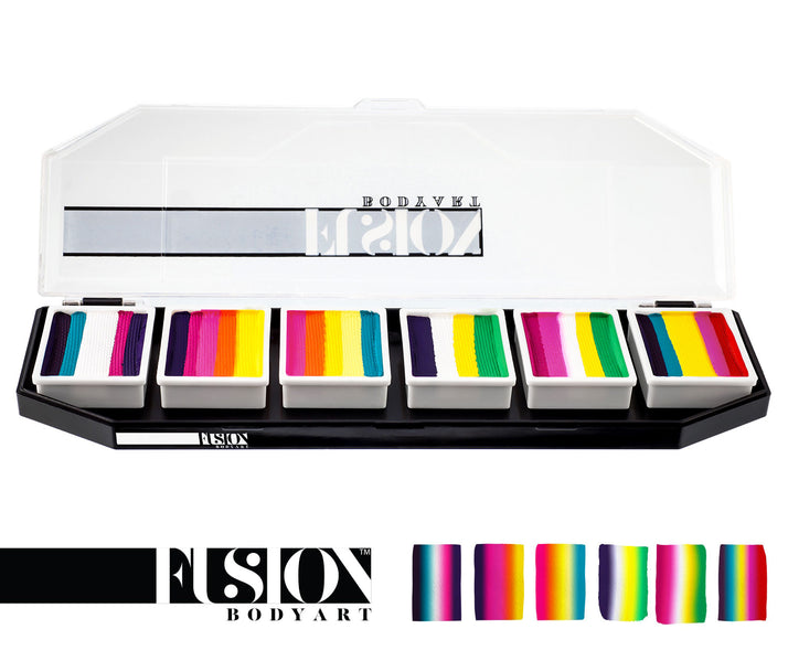 Fusion Body Art Face Painting Palette | NEW! Tropical Collection by Leanne Courtney (Non Neon)