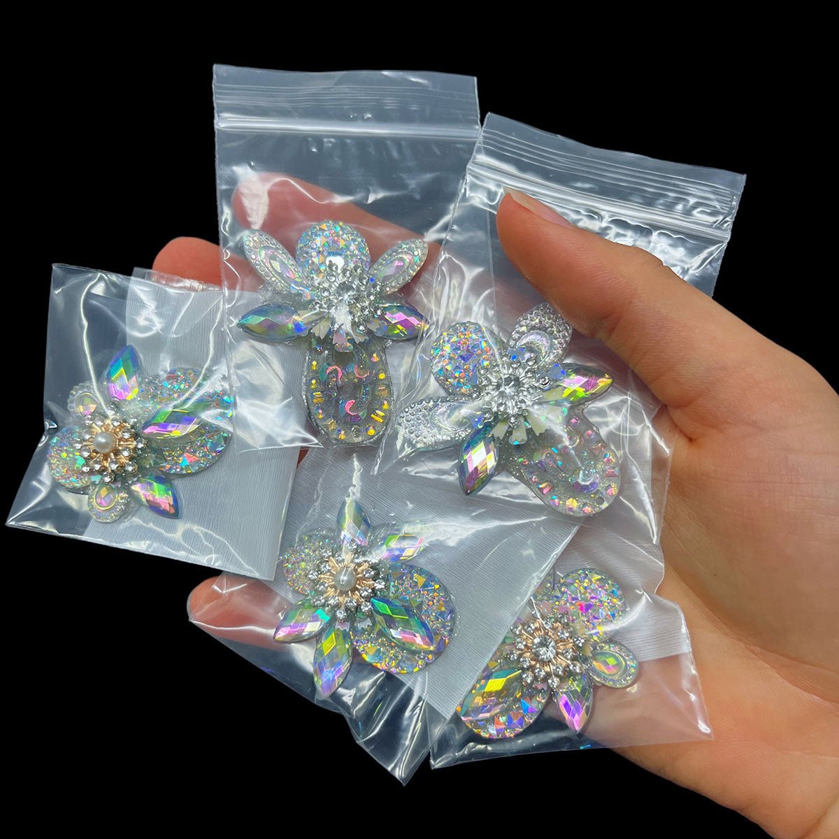 Dazzling Bling- White Crystal 5-Pack