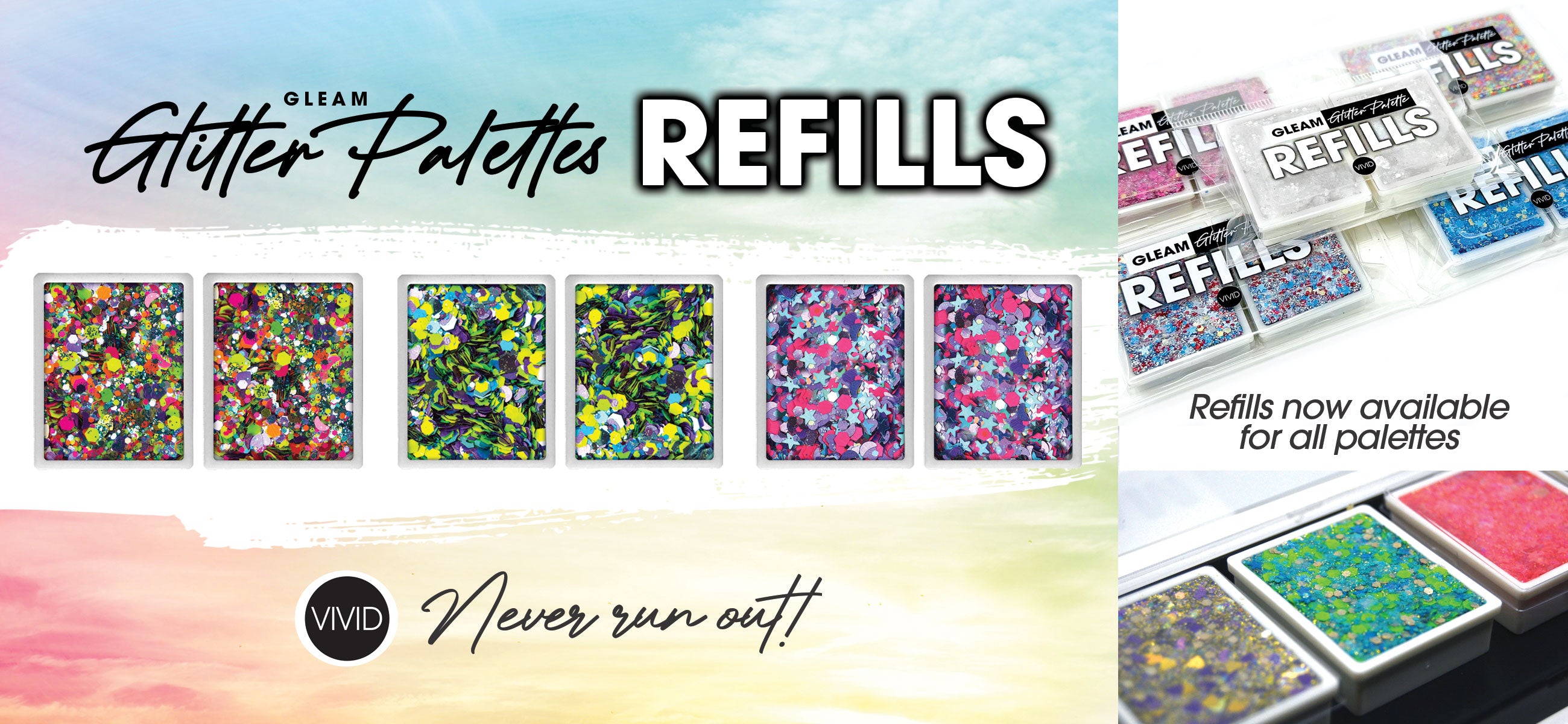 GLITTER PALETTE REFILLS