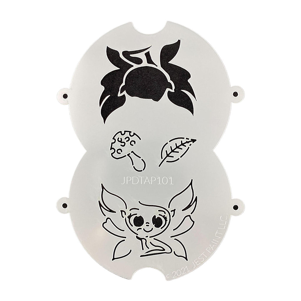 JPDTAP 101 Face Painting Double Stencil - Smiling Fairy