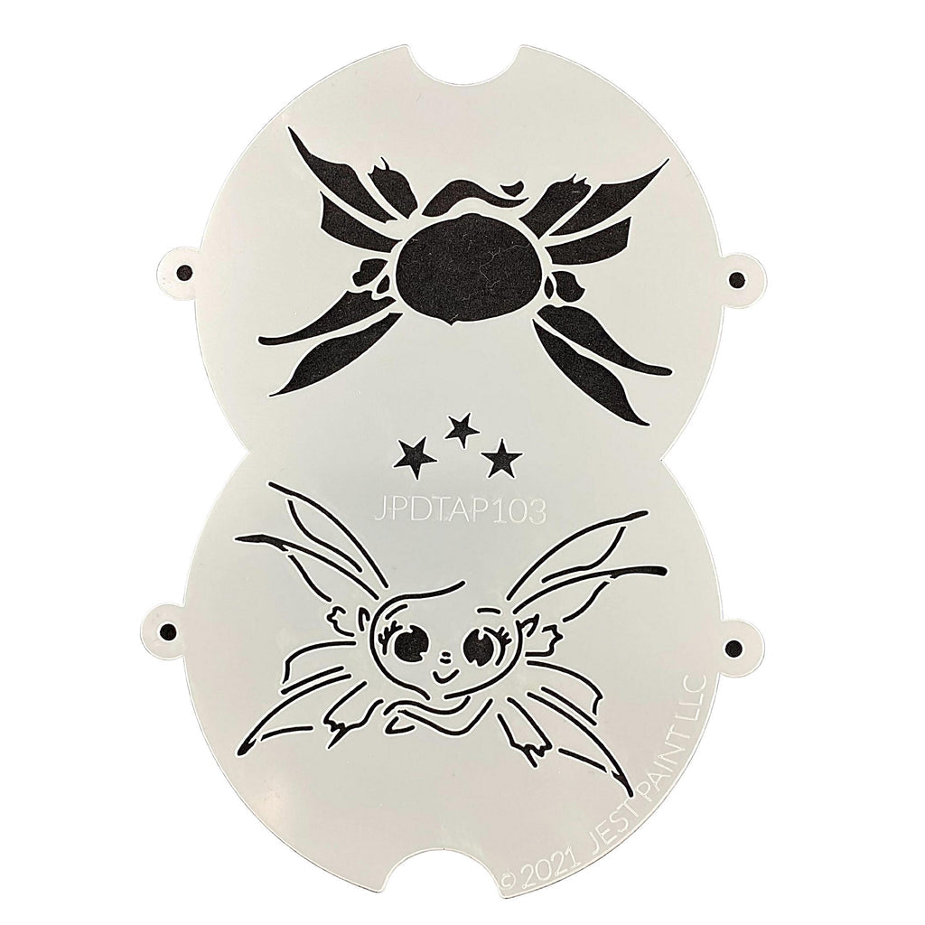 JPDTAP 103 Face Painting Double Stencil - Big Eyes Fairy – Vivid Glitter