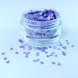 Lavender Hearts Glitter