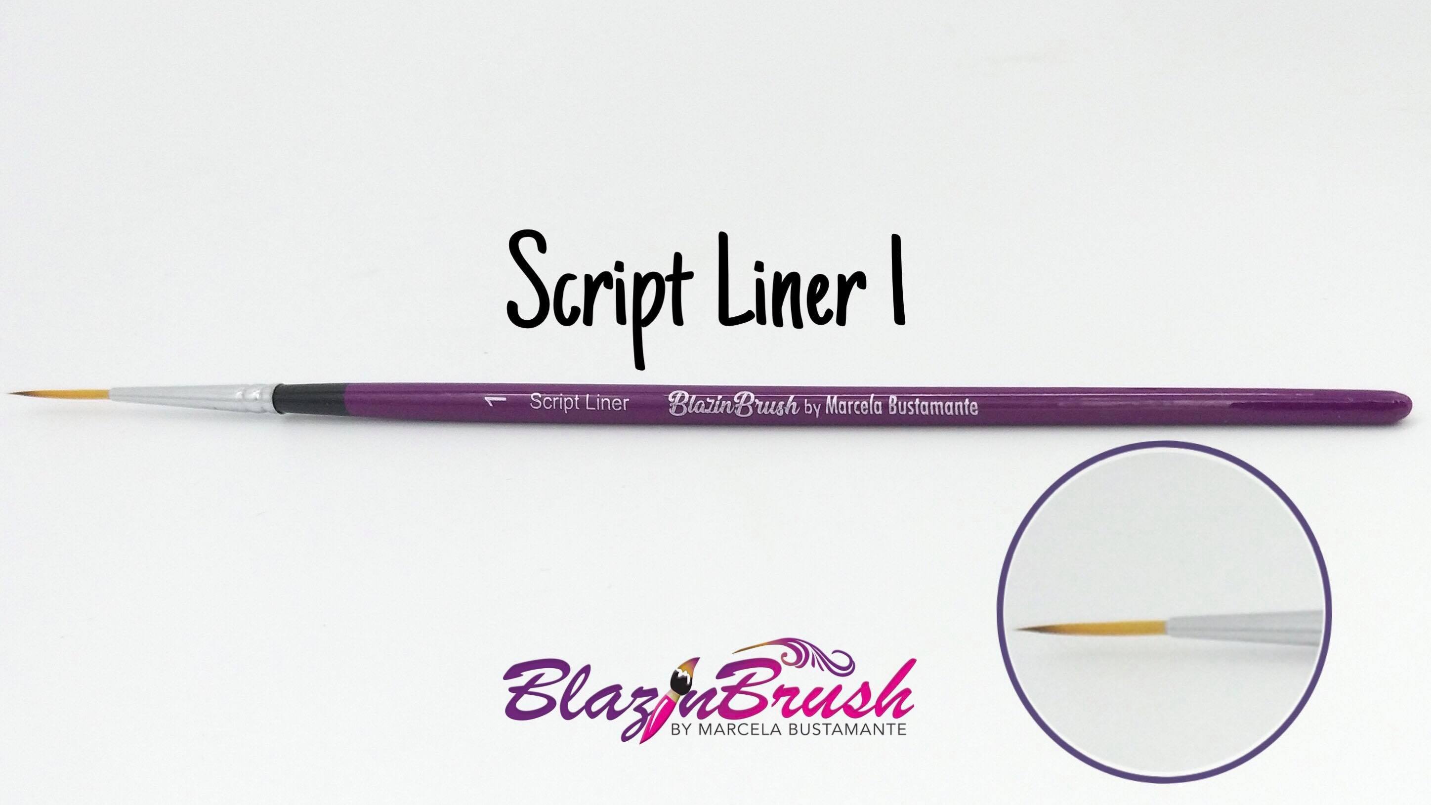 Blazin Brush Script Liner #1 - Marcela Bustamante